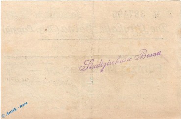 Preview: Banknote , Scheck , Borna , 50 Milliarden Mark in l-gbr. Müller 536.h , 02.11.1923 , Sachsen Großnotgeld Inflation