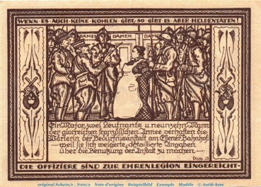 Preview: Banknote Stadt Essen , 100 Millionen Mark Propagandaschein in kfr. Keller .... Ohne Datum , Ruhrgebiet Inflation