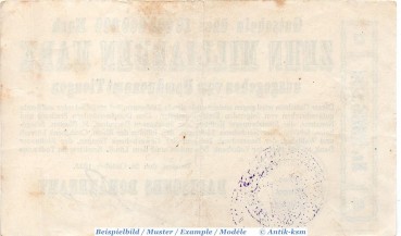 Preview: Banknote Tiengen , Domänenamt , 10 Milliarden Mark Schein in gbr. Keller 5171.c , 26.10.1923 , Baden Großnotgeld Inflation