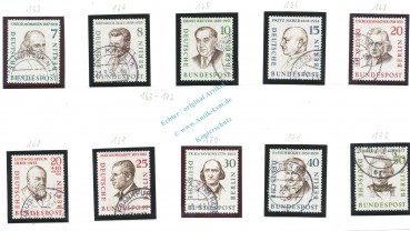 Briefmarken -Männer aus der Geschichte Berlins- 1957 , Mi.163-172 -0532-