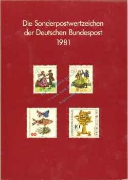 Die Sonderpostwertzeichen 1981 kpl. deutsche Bundespost -0506-