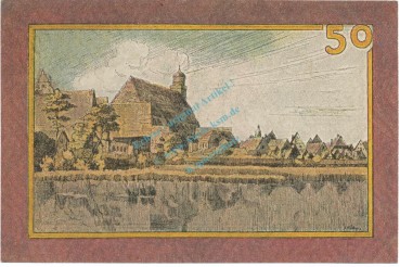 Preview: Dinkelsbühl , Notgeld 50 Pfennig Schein unc-kfr. Tieste 1390.05.01  , BAY o.D. Verkehrsausgabe -0319-