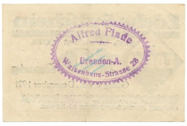 Dresden , Notgeld 10 Pfennig Schein L-gbr. Ti.1480.10.00 , S o.D. Verkehrsausgabe -4223-