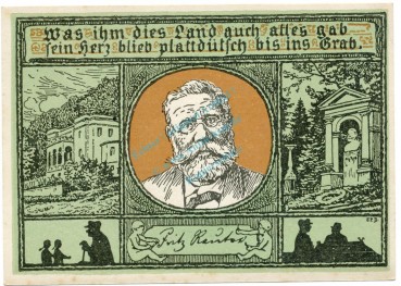 Eisenach , Notgeld 50 Pfennig Schein Nr.5 unc-kfr. M-G 318.1 , TH o.D. Seriennotgeld -5731-