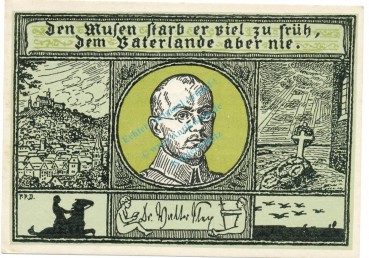 Eisenach , Notgeld 50 Pfennig Schein Nr.7 unc-kfr. M-G 318.1 , TH o.D. Seriennotgeld -5733-