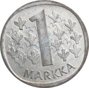 Finnland , 1 Markka Münze 1968 -Suomen Tasavalta- KM.49 ss -0258-