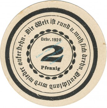 Preview: Görlitz , Notgeld 2 Pfennig Schein unc-kfr. M-G 449.4 , SLN 1920 Seriennotgeld -5794-