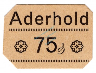 Hamburg , Notgeld 75 Pfennig Schein unc-kfr. Ti.2765.005.06 , Hamburg o.D. Verkehrsausgabe
