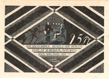 Hasloh , Notgeld 25 Pfennig --98 x 69-- Nr.2  unc-kfr. M-G 584.2 , Schleswig Holstein o.D. Seriennotgeld