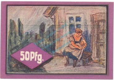 Preview: Hockensbüll , Notgeld 50 Pfennig Schein -F- unc-kfr. M-G 614.2.b , SH o.d. Seriennotgeld -5761-