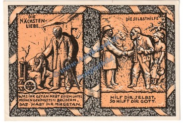 Preview: Köln Dellbrück , Notgeld 50 Pfennig -Vs. gelb- in kfr. M-G 719.1.a , Westfalen 1921 Seriennotgeld