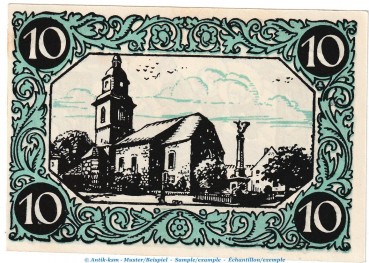 Preview: Kindelbrück M-G 730.1 , Notgeld 10 Pfennig Nr.2 in kfr. von 1920 , Thüringen Seriennotgeld