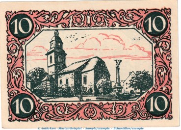 Preview: Kindelbrück M-G 730.1 , Notgeld 10 Pfennig Nr.3 in kfr. von 1920 , Thüringen Seriennotgeld