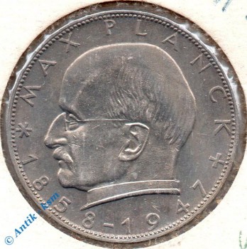 Kursmünze Deutschland , 2 Mark 1957 J , Max Planck , ss bis vz , Jäger 392 , Bundesrepublik Deutschland
