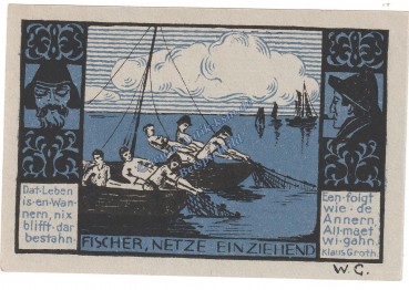 Lübeck Gothmund , Notgeld 50 Pfennig -D- in kfr. M-G 823.1 , Schleswig Holstein o.D. Seriennotgeld