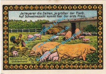 Lichtenhorst , Notgeld 25 Pfennig Schein Nr.1 in kfr. M-G 797.1 , Niedersachsen o.D. SeriennotgeldLichtenhorst , Notgeld 25 Pfennig Schein Nr.1 in kfr. M-G 797.1 , Niedersachsen o.D. Seriennotgeld