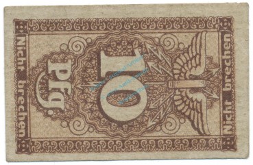 Preview: München-Gladbach , Notgeld 10 Pfennig Schein unc-kfr. Ti.4715.05.01 , RHL o.D. Verkehrsausgabe -4179-