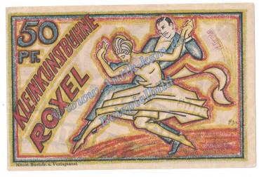 Münster , Notgeld Kleinkunstbühne -Roxel- 50 Pfennig in kfr. M/G 915.1.b , Westfalen o.D. Seriennotgeld