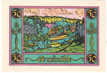 Marktschorgast , Notgeld 50 Pfennig Schein Nr.2 in kfr. M-G 871.3.a , Bayern 1921 Seriennotgeld
