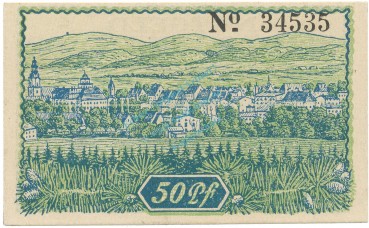 Preview: Mittelwalde , Notgeld 50 Pfennig Schein unc-kfr. Ti.4585.095.03 , SLN o.D. Verkehrsausgabe -4189-