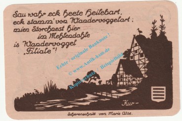 Preview: Nöschenrode , Notgeld 25 Pfennig Nr.2 -gelb- in kfr. M-G 980.8 , Sachsen Anhalt 1921 Seriennotgeld