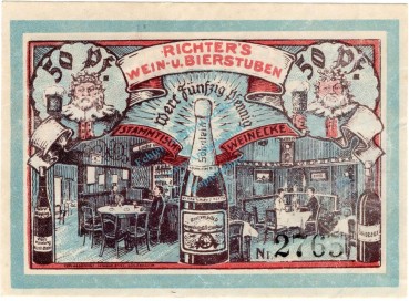 Preview: Neumünster , Notgeld 50 Pfennig Schein unc-kfr. M-G 954.1 , Schleswig Holstein o.D. Seriennotgeld