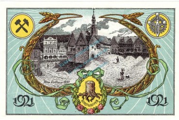 Preview: Neurode , Notgeld 50 Pfennig Schein Nr.2 unc-kfr. M-G 958.1 , Schlesien 1921 Seriennotgeld