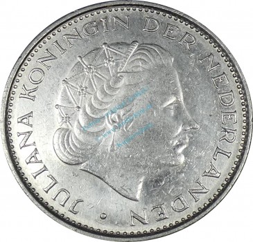 Niederlande , Münze 2,5 Gulden 1970 -Juliana- KM.191 ss-vz -0237-