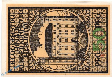 Preview: Notgeld Bernburg , 50 Pfennig Schein in kfr. Mehl Grabowski 95.3.a , von 1921 , Sachsen Anhalt Seriennotgeld