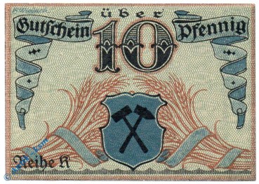 Notgeld Borna , 10 Pfennig Schein , Tieste 0850.10.01 , Sachsen Verkehrsausgabe