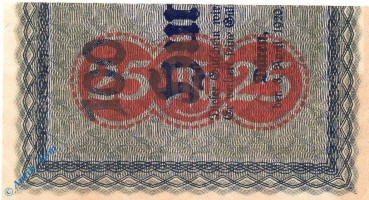 Notgeld Düren , 25 Pfennig linkes Drittel , Mehl Grabowski 299.1 a , von 1921 , Westfalen Seriennotgeld