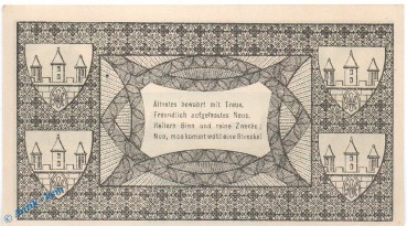 Preview: Notgeld Friedeberg , 25 Pfennig Schein in kfr. Tieste 2000.05.02 , von 1920 , Brandenburg Verkehrsausgabe