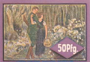 Preview: Notgeld Gemeinde Hockensbüll 614.2.b , 50 Pfennig Schein -D- in kfr. o.D. Schleswig Holstein Seriennotgeld