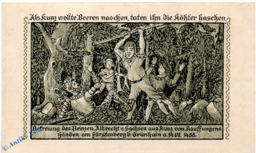 Preview: Notgeld Grünhain , 1 Mark Schein in kfr. Mehl Grabowski 491.1 , von 1917 , Sachsen Seriennotgeld