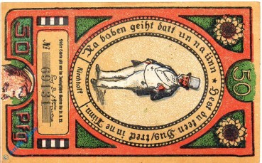 Notgeld Hamburg , Zoologischer Garten , 50 Pfennig Schein Nr 4 , Mehl Grabowski 563.2 , Hamburg Serien Notgeld