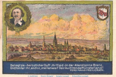 Preview: Notgeld Hansa Kaffee Soest 1232.1 , 1 Mark Schein Nr.1 in kfr. o.D. Westfalen Seriennotgeld