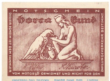 Preview: Notgeld Horca Bund Lübeck 821.1 , 75 Pfennig Schein in kfr. o.D. Schleswig Holstein Seriennotgeld