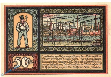 Preview: Notgeld Köln Mühlheim , 50 Pfennig Schein in kfr. Mehl Grabowski 720.1 , Westfalen Seriennotgeld