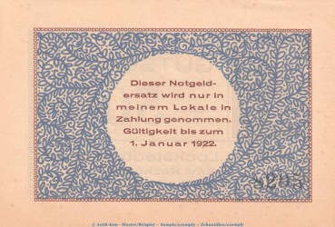 Preview: Notgeld Lockstedter Lager 811.1.a , 50 Pfennig Schein in kfr. o.D. Schleswig Holstein Seriennotgeld