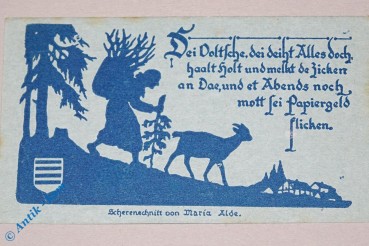 Notgeld Nöschenrode , 25 Pfennig Schein falsches Bild , Mehl Grabowski 980.7 b , von 1921 , Sachsen Anhalt Seriennotgeld.jpg