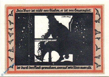 Notgeld Rossla , 50 Pfennig Schein Nr 4 , graubraun , Mehl Grabowski 1136.2 , Sachsen Anhalt Seriennotgeld
