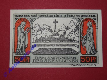 Notgeld Sörup , Schleswig Holstein , vollständiger Satz mit 1 Schein , Seriennotgeld , 1231.1 , von 1920