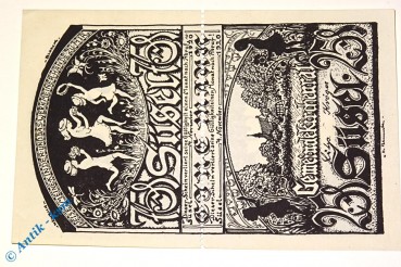 Notgeld Süsel , 25 + 75 Pfennig Doppelschein Nr 1 , Mehl Grabowski 1301.2 , von 1920 , Schleswig Holstein Serien Notgeld