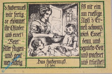 Notgeld Schopfheim , 50 Pfennig Schein 3 , ohne Gründruck , Mehl Grabowski 1201.1 , von 1921 , Baden Württemberg Seriennotgeld