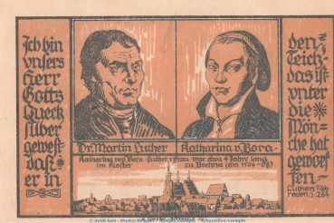 Notgeld Stadt Brehna 160.3 , 50 Pfennig Schein Nr.11 in kfr. von 1921 , Sachsen Anhalt Seriennotgeld