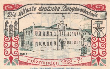 Notgeld Stadt Holzminden 625.1 , 2 Mark Schein Nr.2 in kfr. o.D. Niedersachsen Seriennotgeld