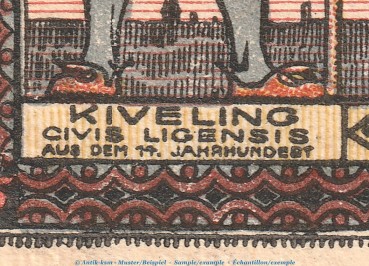 Preview: Notgeld Stadt Lingen 803.3.a , 75 Pfennig --Druckfehler-- in kfr. von 1921 , Niedersachsen Seriennotgeld
