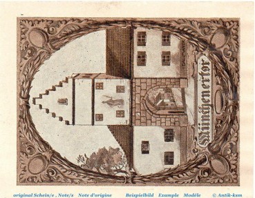 Notgeld Stadt Moosburg 899.1 , 25 Pfennig Schein Nr 3 in kfr. von 1921 , Bayern Seriennotgeld