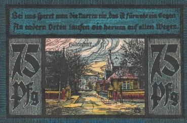 Preview: Notgeld Stadt Nieder Marsberg 971.1 , 75 Pfennig Schein in kfr. von 1920 , Westfalen Seriennotgeld