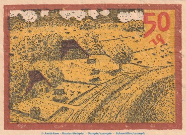 Preview: Notgeld Stadt Nordenham982.2.b , 50 Pfennig -20mm- Nr.1 in kfr. von 1921 , Niedersachsen Seriennotgeld